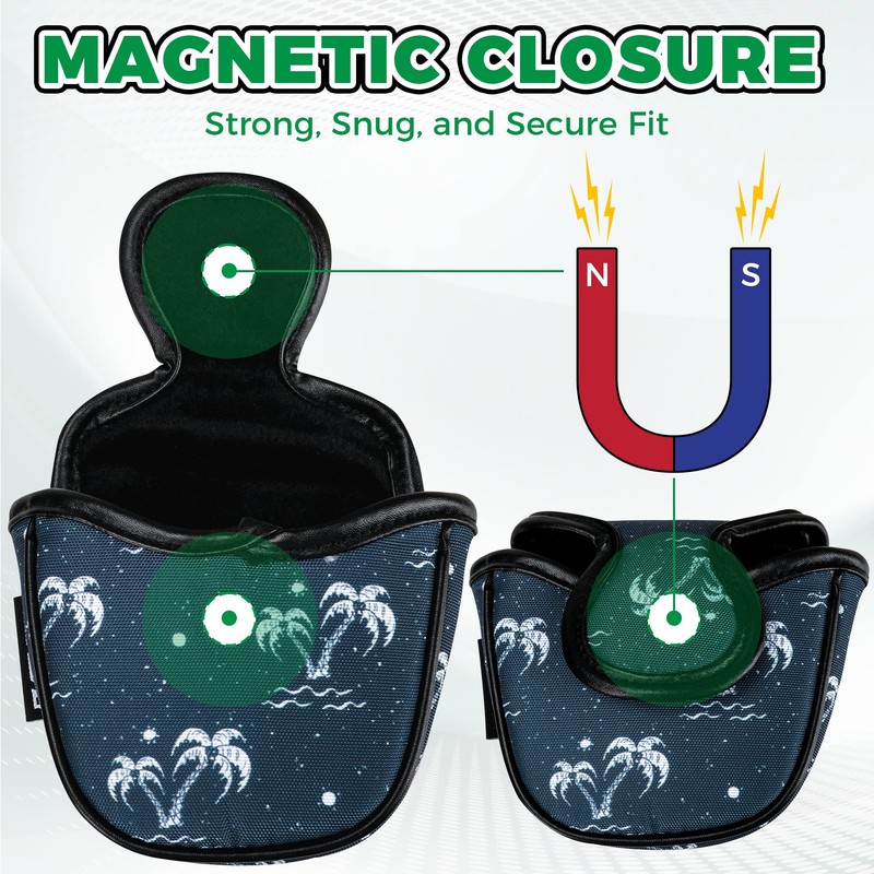 VIXYN Mallet Putter Cover - Cool Putter Cover - Mallet