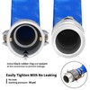 1-1/2" x 100ft PVC Lay Flat Discharge Hose With Aluminum