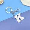 Letter K Alphabet Keyring Initial Letter Keychain for Handbag Wallet