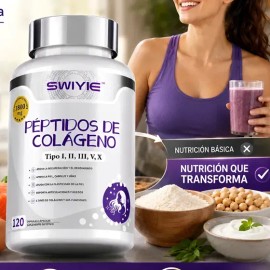 Colágeno 1800mg Cápsulas Antiarrugas Piel Firme Mujer
