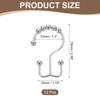sourcing map 12Pcs Shower Curtain Hooks, Metal Double Glide Shower