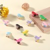 WEWAYSMILE 32 Pcs 8 Styles Mini Resin Birdie Figurines -