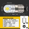 Ruiandsion E10 LED Bulb 6V Non Polarity 200LM 6000K White