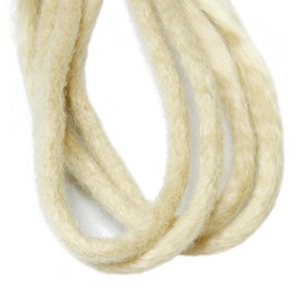 Dsoar Loose Wave Synthetic Dreads DE Curls Dreadlocks Extension 24 Inch 15 Strands/Pack Soft Crochet Locs with French Curls Goddess Locs Crochet Hair, 613#