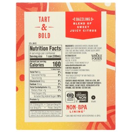 Whole Foods Market, 4 Pack Organic Italian Soda, Blood Orange, 11.2 Fluid Ounce