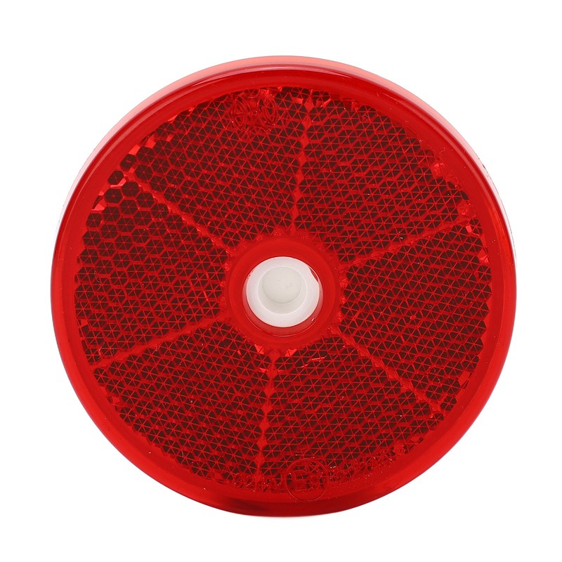 12PCs Round Reflector Red Reflective Sticker Waterproof Signal Warning for