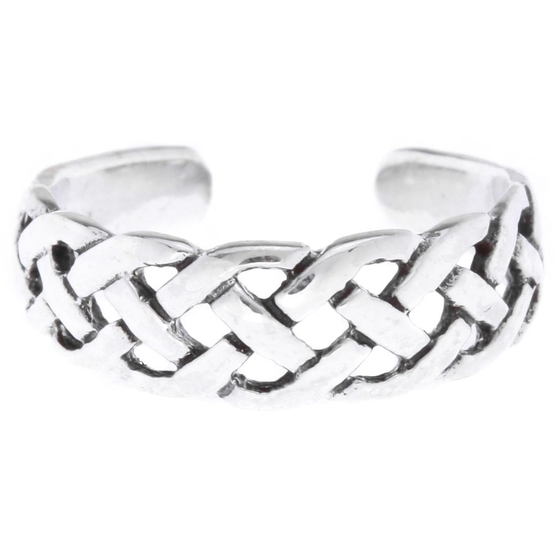 Windalf RHIANA 5mm Celtic Knot Toe Ring 925 Sterling Silver,
