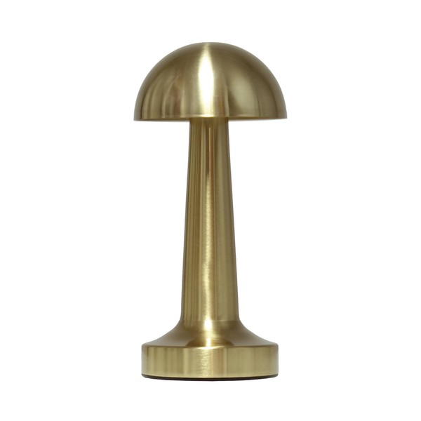 Simple Designs LD1081-GLD 8.88" Mushroom Magic Mini Metal Dimming &
