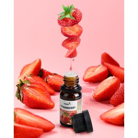 MIZZEO Fruity Essential Oil Set, Premium Pure & Natural Aromatherapy Essential Oils for Diffuser for Home, 3 * 10 ML Diffuser Oil Gift Set- Cherry,Strawberry,Coconut