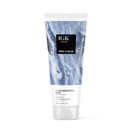 IGK Color Depositing Mask- Peek-A-Blue, 6 Fl Oz