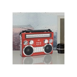 QFX 3 BAND RADIO FM, AM, Shortwave Radio with Bluetooth + Flashlight R-333BT RD