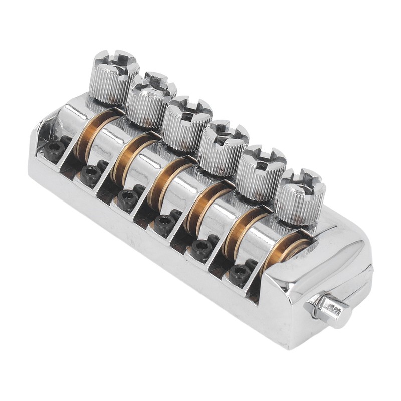 Headless Guitar Bridge Tailpiece 6 String Saddle with Worm Involved