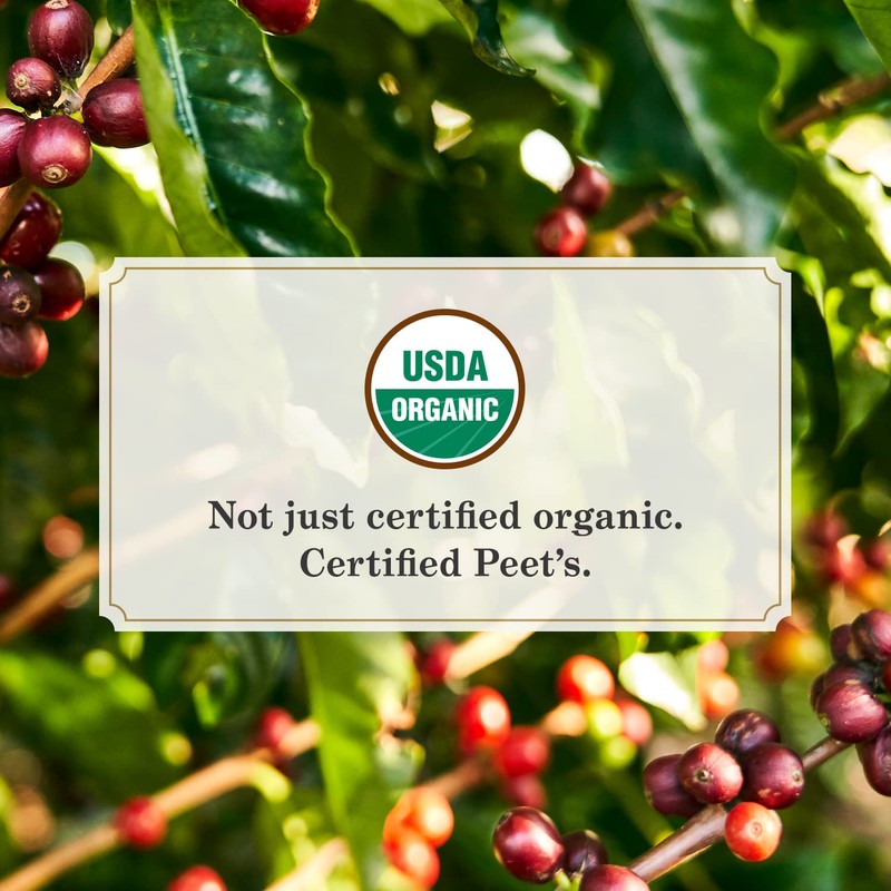 Peet's Coffee, USDA Organic Dark Roast Single Serve Coffee Pods