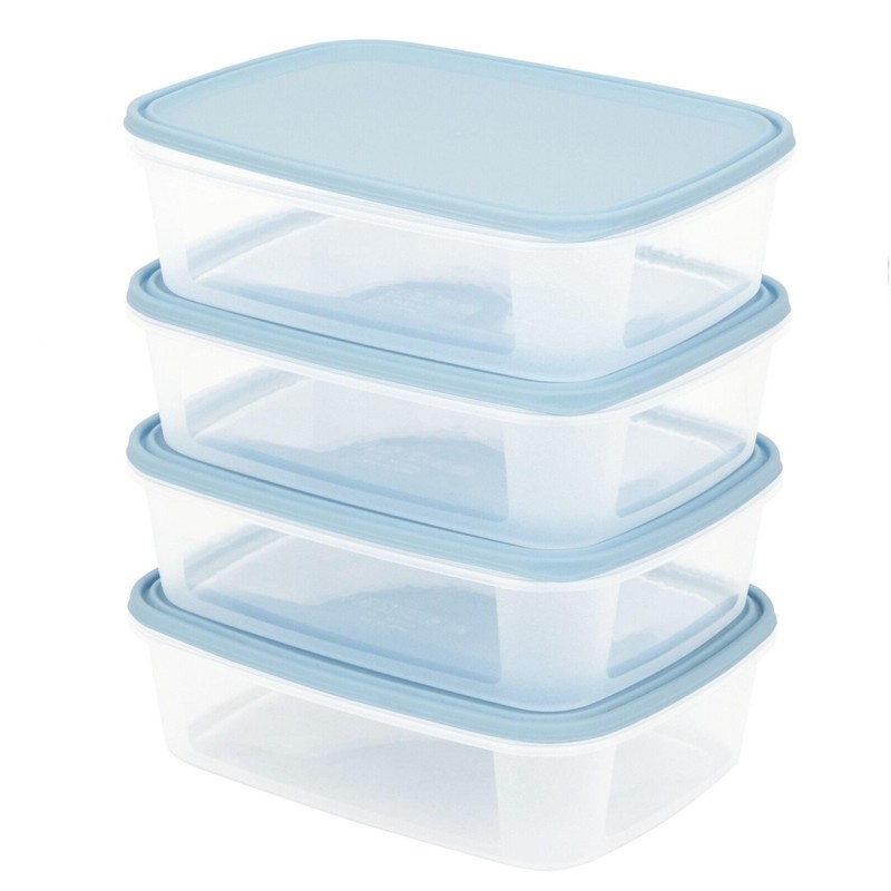 Shop4allsorts 16 x Food Storage Containers Lunch Snack Box Plastic