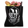 Breeding Cow Breakling Limits - Belted Galloway Cattle Tote Bag