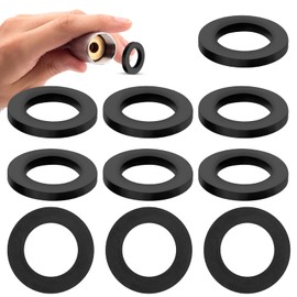 Prasacco 25 Pieces Shower Hose Washers, Rubber Hose Washer Tap Sealing Rings Shower Head Washers Rubber Washers Seals,1/2 Inch Hose Washer Seal for Shower Head and Hose Connecting（25）