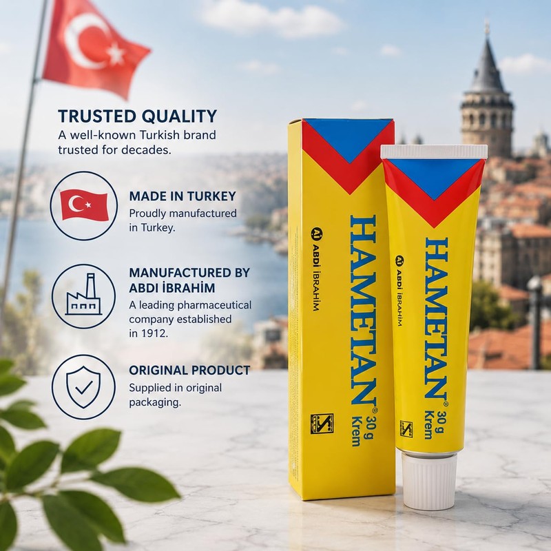 Hametan Cream 30g with Hamamelis Virginiana (Witch Hazel) 5.35% for