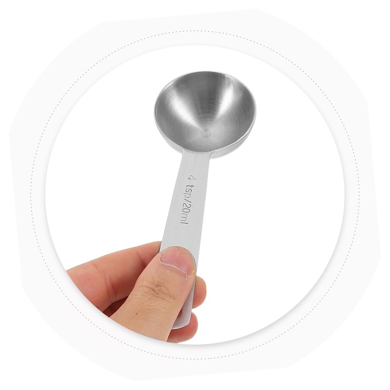 GLEAVI 4pcs Measuring Spoons: Stainless Steel 20ml/4 TSP Measuring Spoon