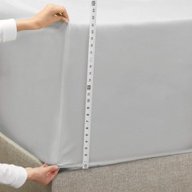 Empyrean Bedding Extra Deep Pocket Queen Fitted Sheet - Queen Deep Pocket Sheets For 18-21 Inch Beds - Deep Pocket Fitted Sheet For Queen Size Bed - Queen Sheets Deep Pocket That Stays On - Light Gray