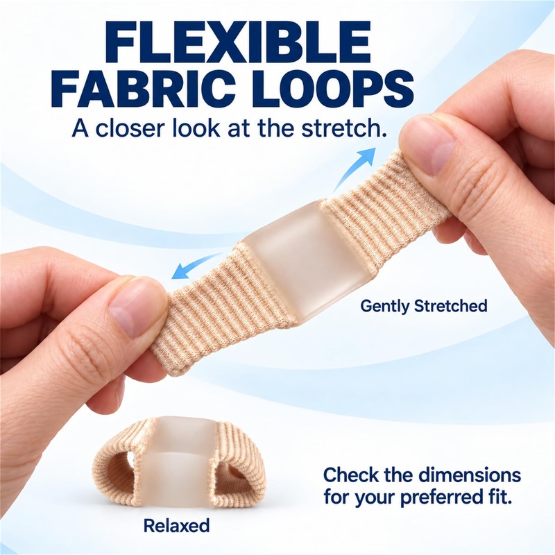 2 Pack Toe Spacers, Big Toe Separators for Women Men,
