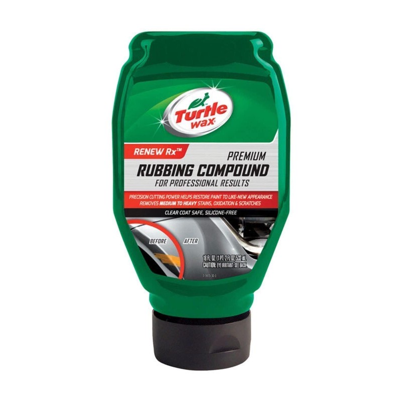Turtle Wax T-415 Compuesto de frotamiento de Grado Premium, 18