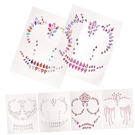 Mikinona Face Body Temporary Rhinestone Sticker Perfect for Diy Art Work Home Decor