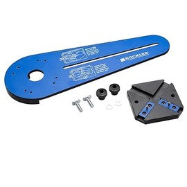 Rockler Ellipse Router Circle Cutting Jig for Compact Routers – Circle Router Jig for Small Signs, Picture Frames, & More