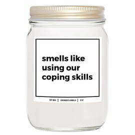 You Nique Designs Social Worker Candle 8oz, Social Worker Gifts, School Counselors, Mental Health Therapist Gifts - School Social Worker Appreciation Candle for Men, Women (Mahogany Teakwood)