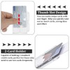 skytowards Pack of 10 ID Card Holder Hard Plastic Horizontal