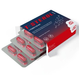 T-Power Komplex/Booster - T STEROL 600 The Original - Einführungspreis - Hochdosiert - Muskelaufbau Kapseln - Monatspackung - Made in Germany