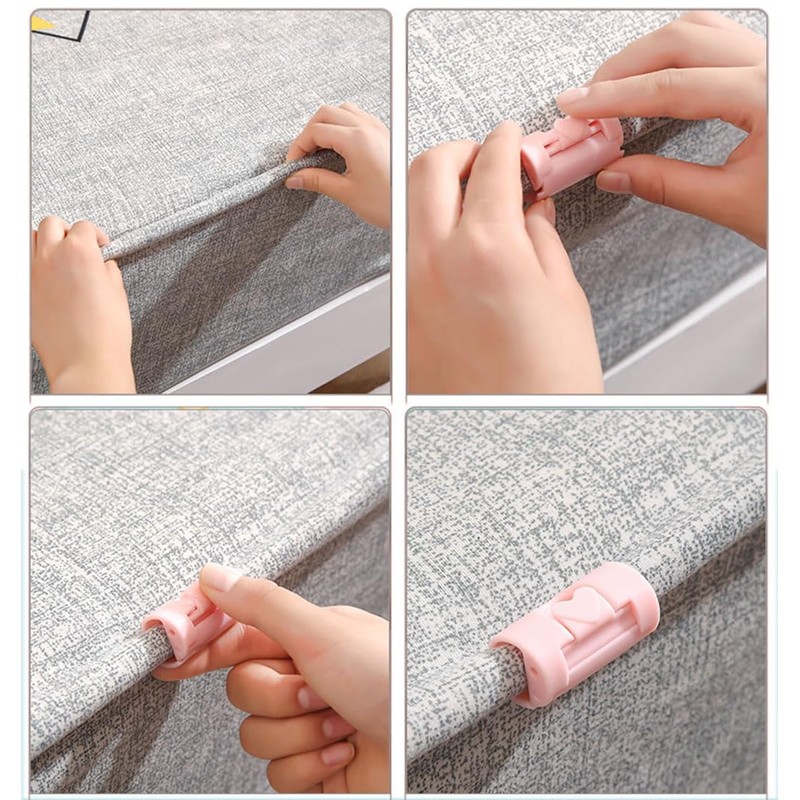 Bombinate 8 Piece Comforter Clips, Anti-Slip Fastening, Sheet Corner Stopper,