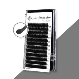 BL Lash Laser Matt Lash Matte Eyelashes C Curl 0.07T / BL래쉬 레이저 매트 래쉬 무광 속눈썹 C컬 0.07T