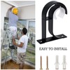 Curtain Rod Ceiling Mount Brackets 2 Pack Ceiling Mount Curtain