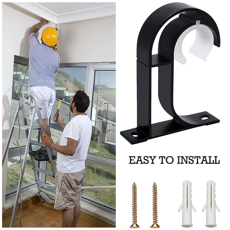 Curtain Rod Ceiling Mount Brackets 2 Pack Ceiling Mount Curtain