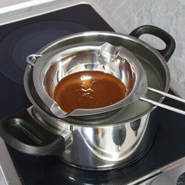 Zenker 43419 Wasserbad- und Schmelztöpfchen 225 ml, Patisserie, Argenté