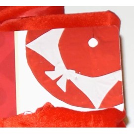 Holiday Living Christmas Tree Skirt 56 inches, Red w/White Bow, New w/Tag