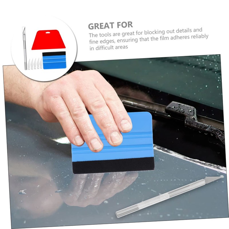 CHILDWEET 8-in-1 Diy Car Vinyl Wrap Kit Window Tint Tool