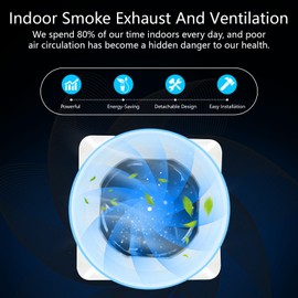 MissHoney 2 Inch Inline Fan, 12v Adjustable Speed, 22 CFM Duct Fan Ventilation System for Bathroom, Basement, Shoe Cabinet