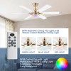 52in Ceiling Fans with Lights RGB Ceiling Fan with Light