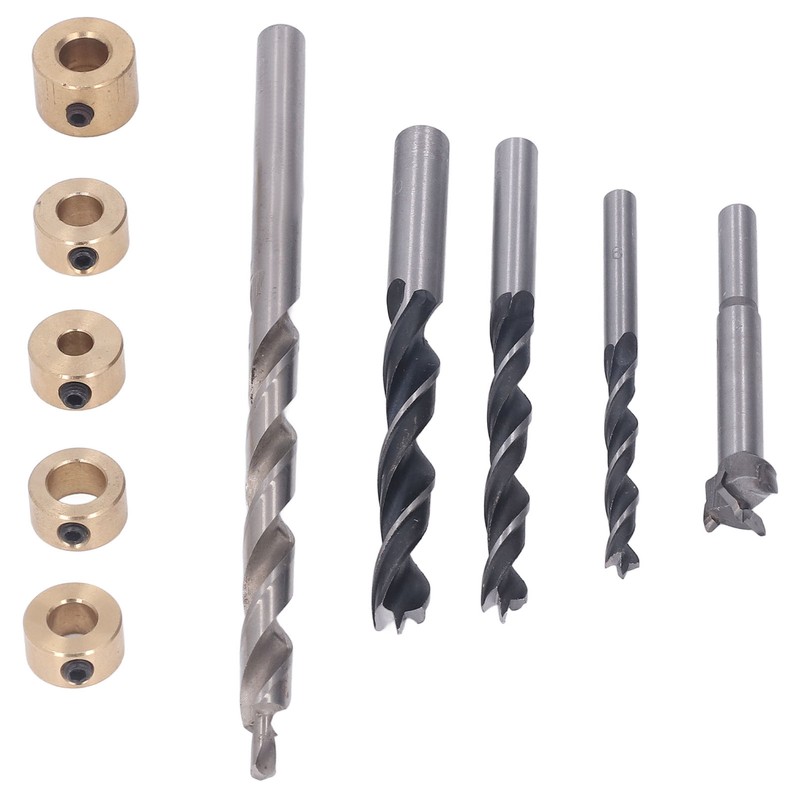5Pcs Pocket Hole Drill Bit 3 Knife Points High Speed