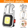 OFKPO 2PCS LED Keychain Flashlight, 500 Lumens, COB Keychain Light