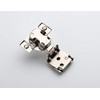 ANGSTROM 2-Pack Face-Frame Cabinet Hinges, 105-Degree Soft-Closing, 3D Adjustable (1-1/4"