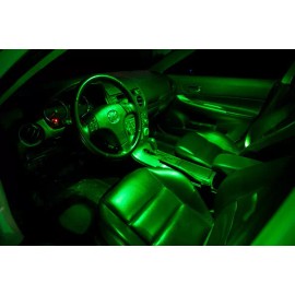 Fyre Flys 1 Super Green 39mm LED 6614 Bulbs 6411 6418 DE3425 DE3423 Dome Map Cargo Light