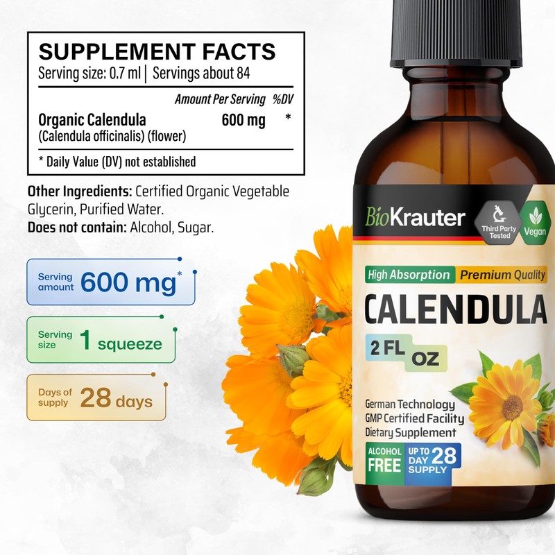 BIO KRAUTER BIO KRAUTER Calendula Tincture 2 Fl. Oz. &