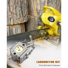 Carburetor Kit Fit for McCulloch 3200 3205 3210 3516 32cc 35cc 38cc Chainsaw CS6MHO35UB24RA, with Air Filter Kits