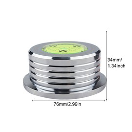 LP Record Stabilizer, Metal Disc Stabilizer, Universal 50Hz Turntable Record Weight Stabilizer Clamp, Recording Stabilizer, Suitable for LP Turntable (Silver)