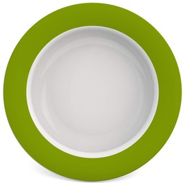 Ornamin Bowl with Sloped Base Ø 15 cm Green (Model 903) / eating aid, melamine, non-slip bowl, food bumper