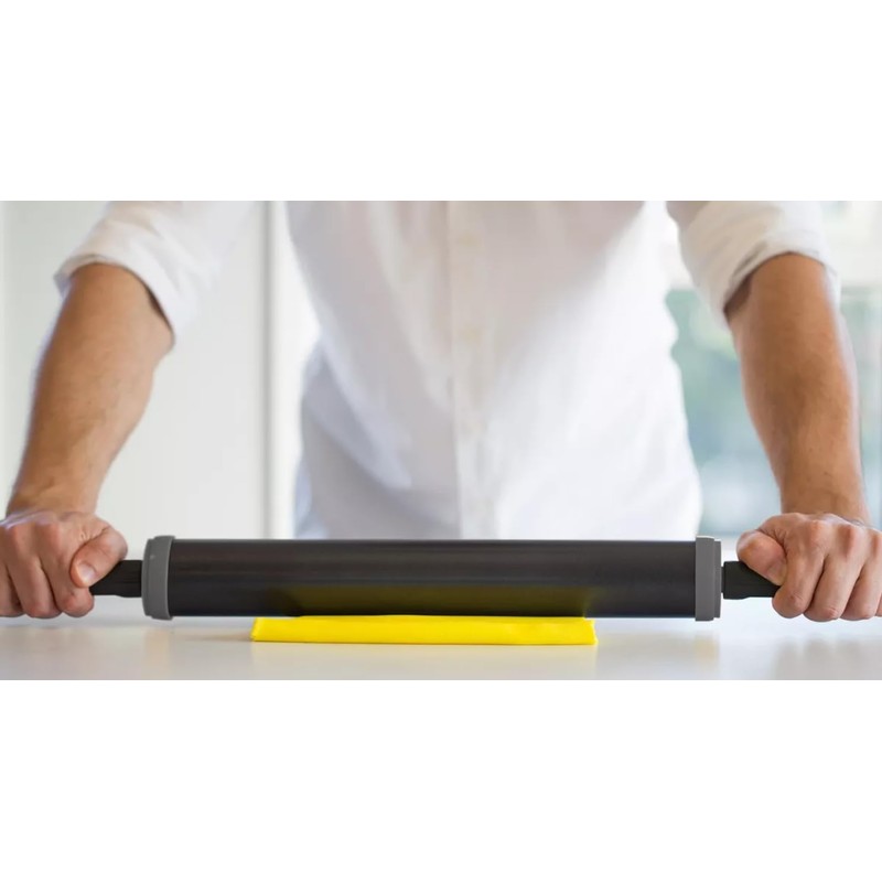 Professional Nonstick Rolling Pin with Adjustable Rings – 11" (28
