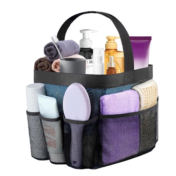 Mesh Shower Caddy Portable for College Dorm Room Essentials with