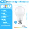 Maylaywood A19 LED Light Bulb Dimmable, 60 Watt Equivalent, 5000K